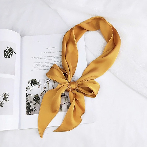 Spring 2020 | Silk Hair Scarf Neck Scarf Bag Tie - Picture 7 of 8